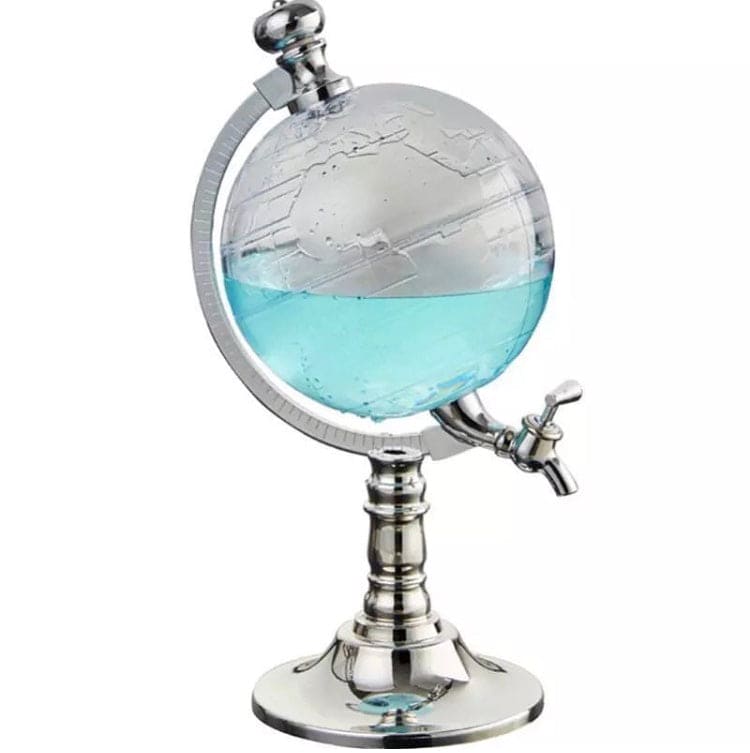 1500ml Globe Shape Dispenser With Funnel And Stopper, Decanter Dispenser For Drinks, World Map Liquor Dispenser 1500ml Globe Shape Dispenser With Funnel And Stopper, Decanter Dispenser For Drinks, World Map Liquor Dispenser